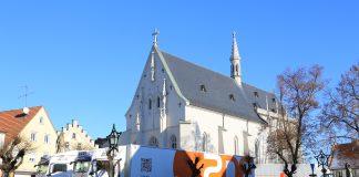 Aufbau für den ZDF Fernsehgottesdienst