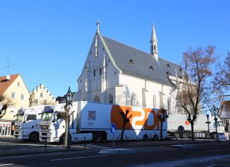 Aufbau für den ZDF Fernsehgottesdienst