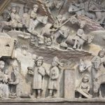 Dreikönigsportal an der Westfassade der Ritterkapelle