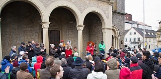 Protest gegen Ermittlungsverfahren im Kirchenasyl