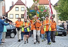 Ankunft der Kreuzbergpilger