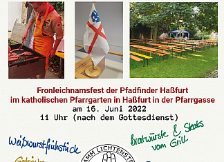 Fest an Fronleichnam im Pfarrgarten