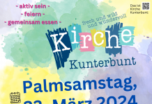 Kirche Kunterbunt Palm-Samstag 23.3.24