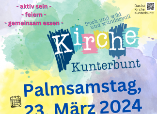 Kirche Kunterbunt Palm-Samstag 23.3.24