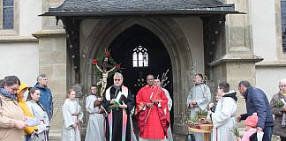 Ökumenische Palmprozession in der Kreisstadt Haßfurt
