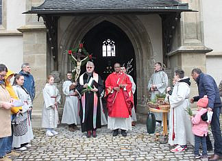 Ökumenische Palmprozession in der Kreisstadt Haßfurt