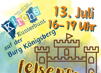 felsenfest & stark – 13. Juli 16-19 Uhr – Kirche Kunterbunt