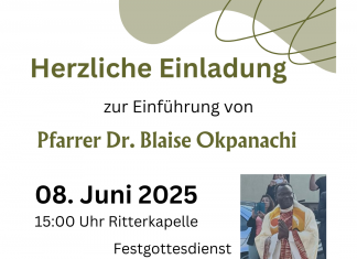 Einführung von Pfarrer Dr. Blaise Okpanachi!