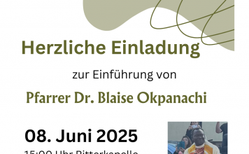Einführung von Pfarrer Dr. Blaise Okpanachi!