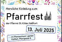 Herzliche Einladung zum Pfarrfest in Haßfurt am 13. Juli