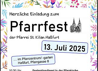 Herzliche Einladung zum Pfarrfest in Haßfurt am 13. Juli