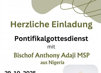 Herzliche Einladung zum Pontifikalgottesdienst