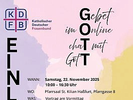Gebet im Online Chat mit Gott – KDFB