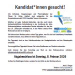 Kandidat*Innen gesucht für den neuen Pfarrgemeinderat 2026!
