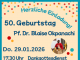 Herzliche Einladung zum Geburtstag von Pfr. Dr. Blaise Okpanachi!