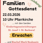 Herzliche Einladung zum Familiengottesdienst!