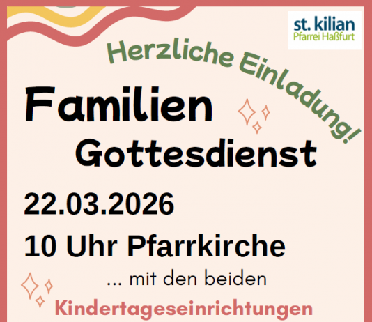 Herzliche Einladung zum Familiengottesdienst!