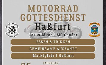 Motorrad-Gottesdienst in Haßfurt