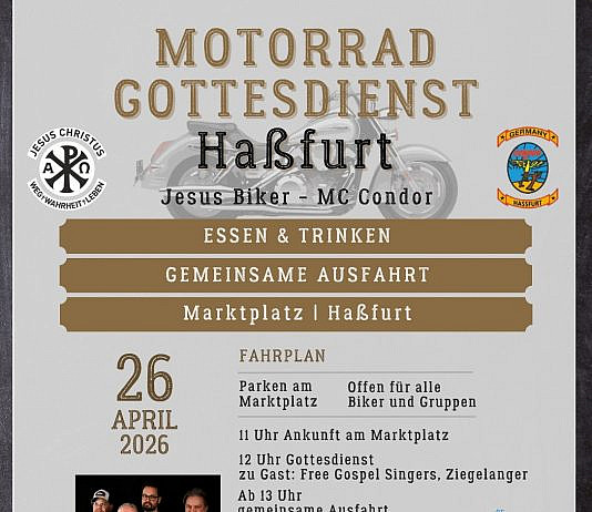 Motorrad-Gottesdienst in Haßfurt